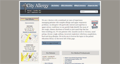 Desktop Screenshot of cityallergy.com